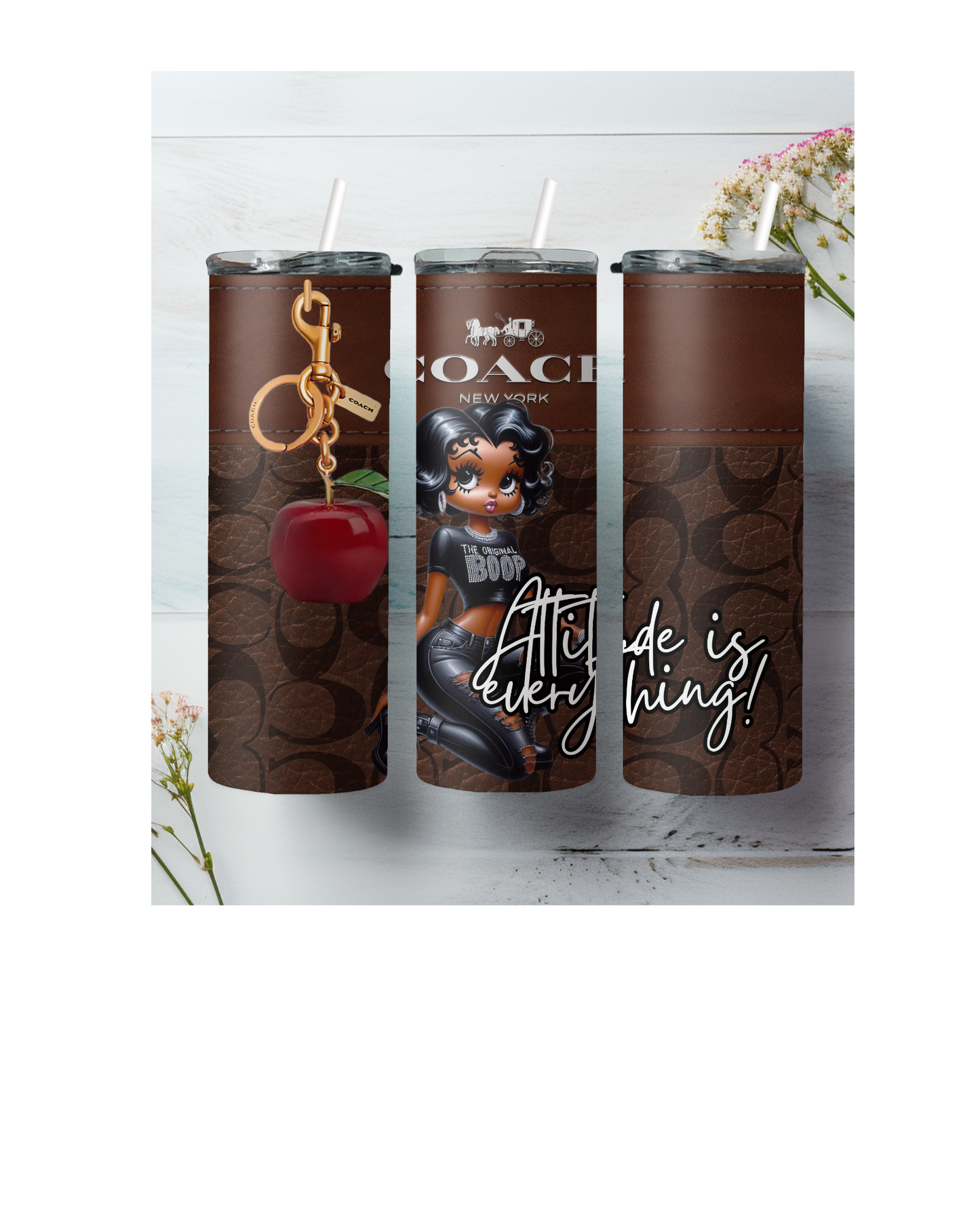 Betty Boop Coach Inspired Hot Cold Tumbler