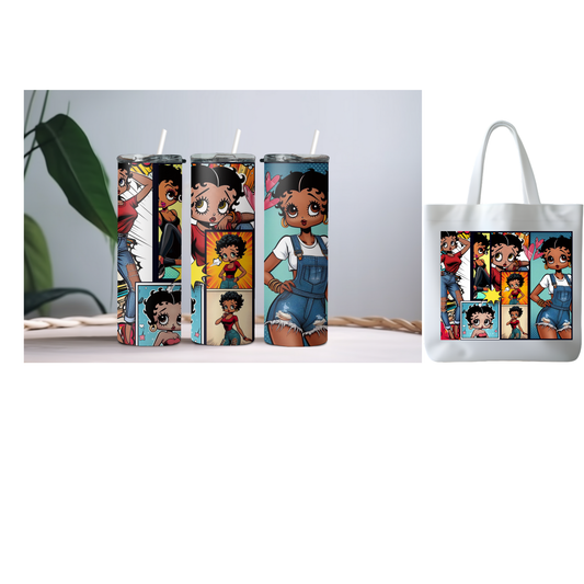 Urban Boop Hot and Cold Tumbler Tote Combo