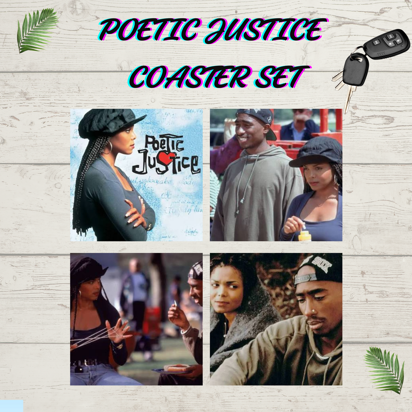 Poetic Justice Tumbler/ coaster Set