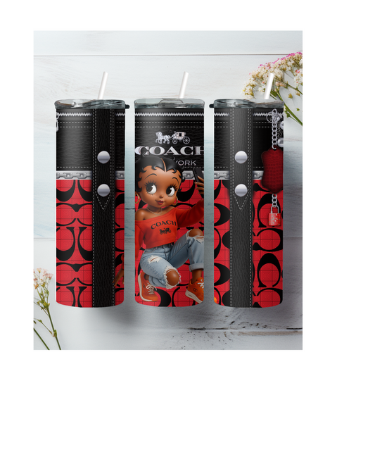 Red Hot Betty Boop Coach Tumbler